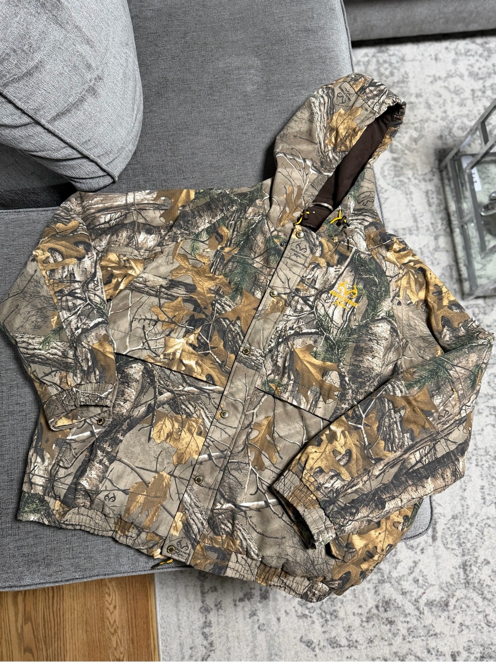 RealTree Camo Brown Hooded Outdoor Jacket